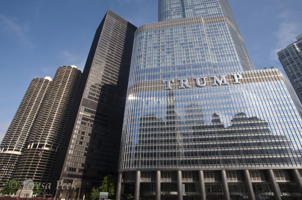 Trump Tower in Chicago’s River Walk Skyline